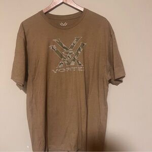 Vortex Men's Casual Brown Tee